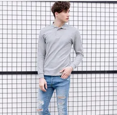 長袖ポロシャツ ポロシャツ メンズ 綿100％ カジュアル ゴルフウェア ゴルフシャツ アメカジ 秋 xyxzy101