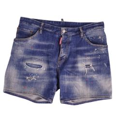 DSQUARED2 ICONロゴペイント デニムハーフパンツ 46 - メルカリ