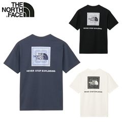 ザ・ノース・フェイス ショートスリーブバンダナスクエアロゴティー NT32446 メンズ ユニセックス S-XL ブラック/ホワイト/ネイビー THE NORTH FACE BLACK WHITE NAVY