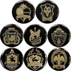 【中古】バッジ・ピンズ 全8種セット 「ディズニー ツイステッドワンダーランド メタルバッジコレクション」