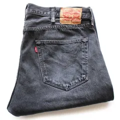 メキシコ製 Levi'sリーバイス 501 ダメージ ブラック デニムパンツ フェード W38 L34★SDP3908 ジーンズ ストレート ビッグサイズ