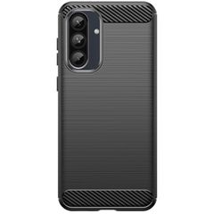 Galaxy A36 5G ケース SC-54F カーボン調 薄型 耐衝撃 ソフト ケース 【Color】ブラック