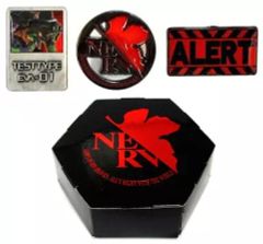 [중고] 배지·핀즈(캐릭터) 초호기&NERV &ALERT 핀 배지 세트(3개들이) [에반게리온 신극장판:서]