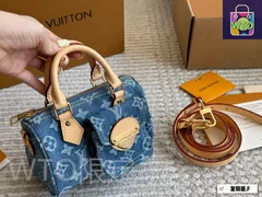【今日特価】LV ルイヴィトン ナノ スピーディ ヴィンテージデニム製 ギフトボックス付き