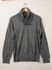 BANANA REPUBLIC 薄手ニット Sサイズ グレー コットン100%