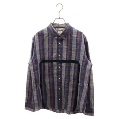 VISVIM (ヴィスヴィム) 12AW NATION SHIRT L/S コットン ボタンダウン 長袖シャツ ネイビー 0112205011024のサムネイル