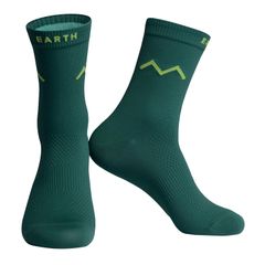 Monton［モントン］ニットサイクリングソックス 2024-EARTH グリーン緑 自転車用靴下スポーツソックス