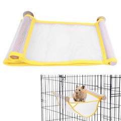 新品 ハムスター 夏のハンモック 金具付 小動物寝床 通気性が強く チンチラ、マウス、ハムスター用の洗濯機で洗えるハンモック 熱中症対策 18X11CM