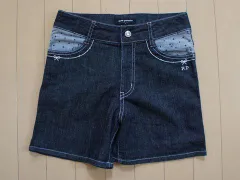 ポンポネットジュニア pom ponette junior アウトレット 子供服 女の子 M 150cm ショート パンツ デニム 青 ブルー 春 夏 ★4 ズボン ボトムス ガールズ 女児 キッズ ジュニア 【中古】 ユーズド リサイクル こども