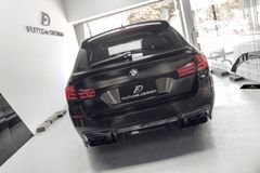 【FUTURE DESIGN 正規品】BMW 5シリーズ F10 セダン F11ツーリング Mスポーツ M5 リアバンパー用ディフューザー 本物ドライカーボン DryCarbon エアロ カスタム
