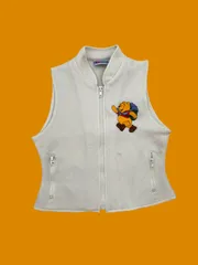【Size120-130】vintage くまのプーさん フリースベスト ディズニー ヴィンテージ US古着 アメリカ 輸入