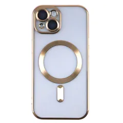 iPhone15 ケース アイフォン15  メタリック カメラ レンズ カバー ケース 【Color】 ゴールド