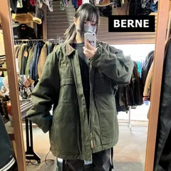 BERNE ブルゾン ワークジャケット ダッグジャケット グリーン メンズXL BERNE ブルゾン ワークジャケット ダッグジャケット グリーン