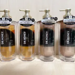 DR.HONEY ドクターハニー しっとりType ブラックビー モイスト リペア シャンプー&ヘアトリートメント 4本セット