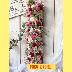 縦長ガーランド　縦長スワッグ　ドライフラワースワッグ　ドライフラワーリース 縦長ガーランド 縦長スワッグ リース ドライフラワー - メルカリ