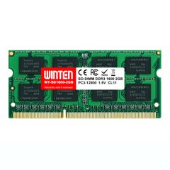 新品 WINTEN ノートPC用 メモリ DDR3-1600 2GB 204Pin CL11 1.5V SODIMM SDRAM 内蔵メモリー 増設メモリー PCメモリ【5年 相性】WT-SD1600-2GB 4201