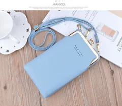 スマホショルダー スマホポーチ レディース ショルダーバッグ お財布ポシェット お財布ショルダー がまぐち ポーチ 斜め掛け 長財布 軽量 カードケース 縦型