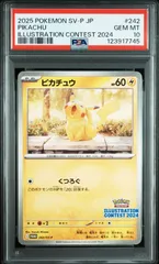 【ピカチュウ】PSA10 PROMO イラストレーション コンテスト 2024 受賞作品プロモカード化記念キャンペーン SV-P 242 ポケモンカード P0142