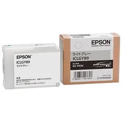 （まとめ） エプソン EPSON インクカートリッジ ライトグレー ICLGY8
