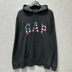 105 GAP GAP(ギャップ) 星条旗 メンズ ルーズフィット フード付きTシャツ