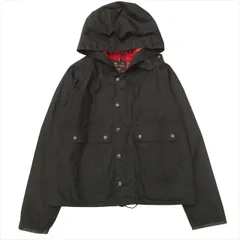 極美品 バブアー Barbour スペイ SPEY ワックス ジャケット ブルゾン コート オイルドコットン レザーパイピング UK10 Lサイズ相当 黒 ブラック レディースのサムネイル