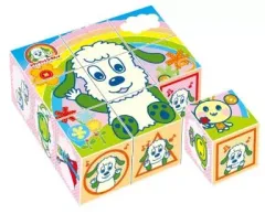 【中古】パズル ワンワンとうーたん キューブパズル 9コマ [13-86]