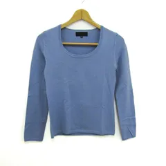 アンタイトル ニット 長袖 クルーネック ウール トップス レディース 2サイズ ブルーグレー UNTITLED 【中古】
