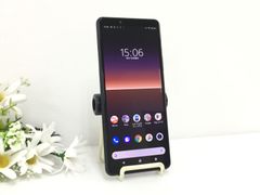 【美品】SONY ソニー Xperia 10 II SOV43 64GB スマートフォン ブラック au 動作品