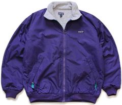 90s USA製 patagoniaパタゴニア 総柄 フリース スナップT KIDS