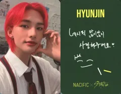 【中古】コレクションカード(男性) Stray Kids/Hyunjin(ヒョンジン)/裏面緑・印刷メッセージ入り/「NACIFIC×Stray Kids」My SKZ Diary購入特典フォトカード