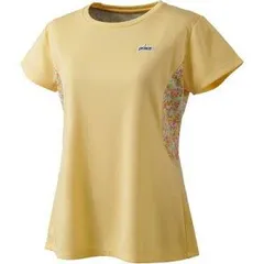 【新品】prince（プリンス）ゲームシャツ 吸水速乾・UPF50・リサイクル ソフトメッシュドライ 素材 レディース・ウィメンズ　イエロー　WS5064-072