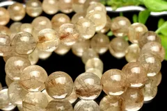 シャンパンカラー シルバールチルクォーツ　12mm　ブレスレット 1個売り  パワーストーン 天然石 _BG5512-12