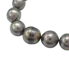 現行クラスプ タサキ 田崎真珠 TASAKI 黒蝶 黒蝶真珠 バロック 8～11mm ネックレス チョーカー 真珠 パール SV チョーカー ジュエリー シルバー 4210