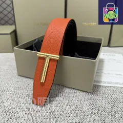 【今日特価】Tom Ford Double-Side Leather Belt エレガントデザイン