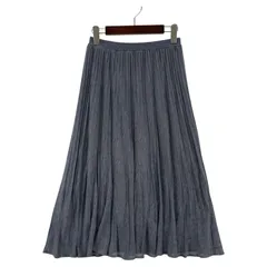 INDIVI インディヴィ ニットプリーツスカート size36/ブルー系