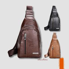 ショルダー ボディ ボディバッグ バッグ ショルダー メンズ pu レザー バック ワンショルダー 斜めがけ 肩掛け プレゼント　zuzhou01