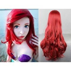 C-0235 リトルマーメイド アリエル 人魚姫 ウィッグ 赤髪 - メルカリ