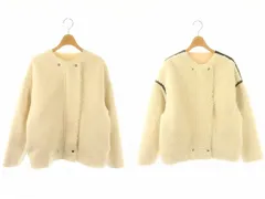 アルアバイル allureville 22AW フェイクプードルファーショートブルゾン ジャケット リバーシブル 2 アイボリー /DF ■OSのサムネイル