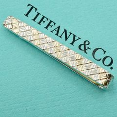 極美品 ヴィンテージ ティファニー コンビ 編み込み タイピン/25-1387S