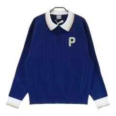 サイズ：XL PUMA GOLF プーマゴルフ 2024年モデル ハーフジップ リブニット 長袖ポロシャツ  ネイビー系 [240101453536] ゴルフウェア レディース ストスト