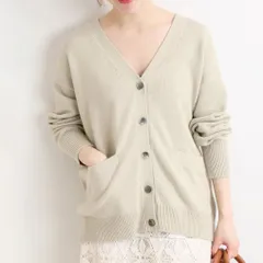 IENA (イエナ) カシミヤ混Vネックカーディガン 20080900704010 カーディガン レディース グリーン FREE