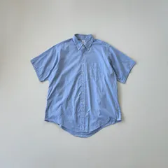 90s USA製　ブルックスブラザーズ　ボタンダウンシャツ　MAKERS  17-3 サックスブルー Brooks Brothers T1383 A4
