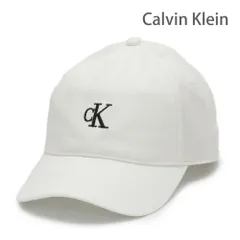 ★人気 CALVIN KLEIN (カルバンクライン) LOGO キャップ ホワイト 送料無料 4G5002G