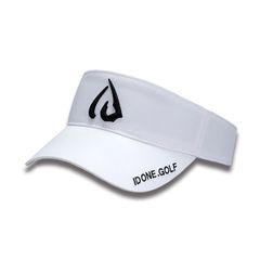 マテリアルスポーツ 正規代理店 ID one (アイディーワン) ID05401 IDロゴサンバイザー ホワイト サイズアジャスター付 ゴルフ メンズ ウィメンズ レディース