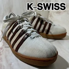 SALE‼️【新品】K-SWISS ホワイト 本革 EU43個性派スニーカーSP