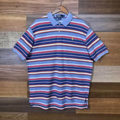 Polo by Ralph Lauren ポロ ラルフローレン  半袖 ボーダー ポロシャツ サイズ メンズ XL 古着 s25020986
