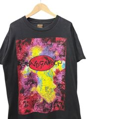 90s ビンテージ SOUND GARDEN 両面プリント バンド Tシャツ L ブラック 90年代 サウンドガーデン ロックT バンT