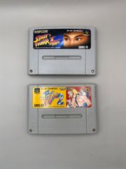 MP6 ジャンク品 2点セット スーパーファミコン カセット STREET FIGHTERⅡTURBO、FineFight2