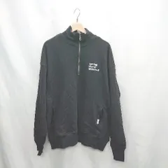 ◇ ⊇ ANME アンメ ロゴ刺繍 長袖 スウェットトレーナー サイズL ブラック系 レディース E  【1503060000113】