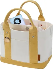 【特価セール】キャンバス仕切りミニトート シンプルで洗礼された上質生地、絶妙な使いやすさ キャンバストートバッグ 鞄 トートバッグ [Rxakudedo]